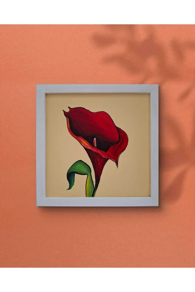 Feoly Art Modern Soyut Tablo – El Boyaması – 22x22 Ev Dekorasyon Tablosu – MDF Üzeri Akrilik - 4