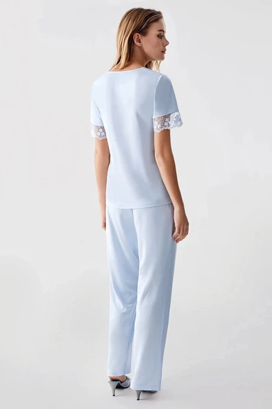 MDB Freshness 321 Kadın Sabahlıklı Pijama Takımı - Resim 4