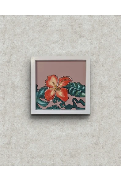 Feoly Art Modern Soyut Tablo – El Boyaması – 22x22 Ev Dekorasyon Tablosu – MDF Üzeri Akrilik - 3