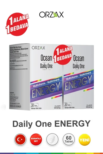 Ocean Daily One Energy 30 Tablet 1 Alana 1 Bedava ürün görseli 1
