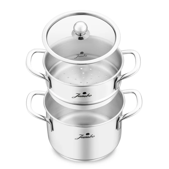 Jumbo New Baby Steel 6 Parça İndüksiyon Tabanlı Çelik Mini Set - Resim 4