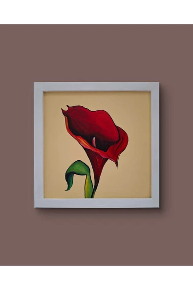 Feoly Art Modern Soyut Tablo – El Boyaması – 22x22 Ev Dekorasyon Tablosu – MDF Üzeri Akrilik - 3