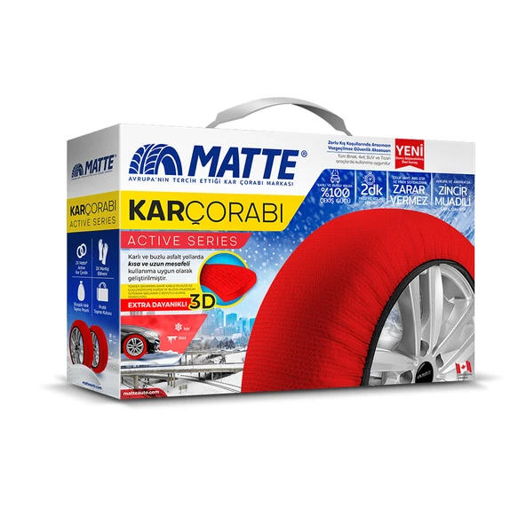 Matte 175/70R15 Active Medium Otomobil Kar Çorabı ürün görseli