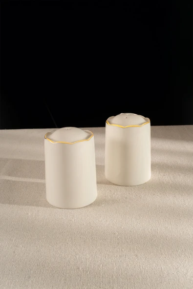 Fecra Blanc Tuzluk ve Biberlik Altın Yaldızlı