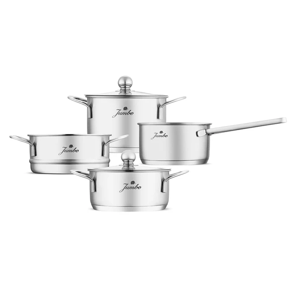 Jumbo New Baby Steel 6 Parça İndüksiyon Tabanlı Çelik Mini Set ürün görseli