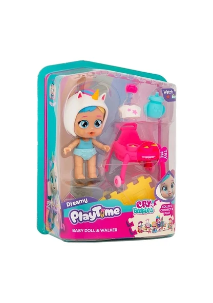 Cry Babies Play Time Mini Dreamy Bebek ve Yürüteci 923218 Lisanslı Ürün - Resim 3