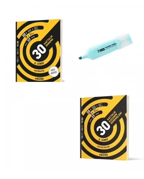 6.Sınıf Matematik Ve Fen Bilimleri 30 Haftalık Deneme (Yeni Müfredat)