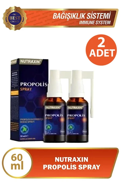 Nutraxin Propolis Boğaz Spreyi 30 ml 2 Adet ürün görseli 1