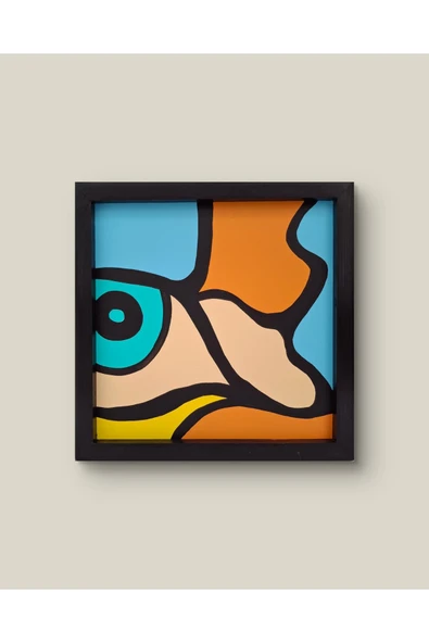 Feoly Art Modern Soyut 3’lü Tablo Seti – El Boyaması – 22x22 Ev Dekorasyon Tablosu – MDF Üzeri Akrilik - 5