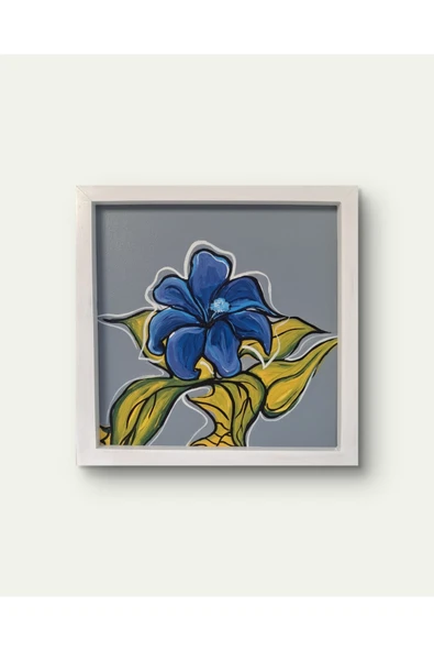 Feoly Art Modern Soyut Tablo – El Boyaması – 22x22 Ev Dekorasyon Tablosu – MDF Üzeri Akrilik - 2