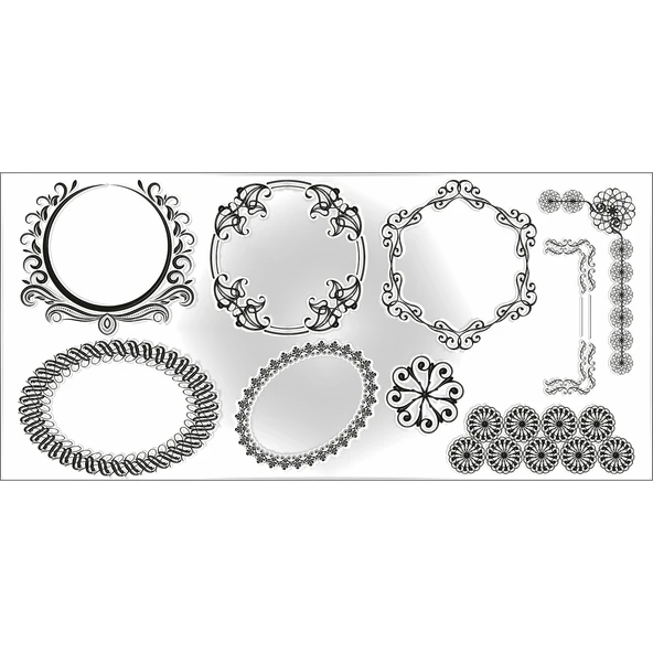 Hobi Mührü, Vintage Çerçeveler 001 Temalı ürün görseli