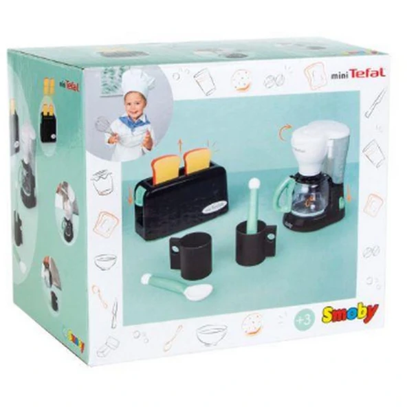 Smoby Tefal Oyuncak 3'lü Kahvaltı Oyun Seti - Resim 3