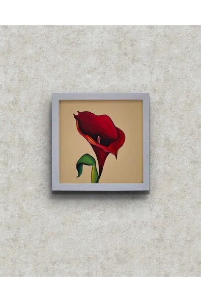 Feoly Art Modern Soyut Tablo – El Boyaması – 22x22 Ev Dekorasyon Tablosu – MDF Üzeri Akrilik