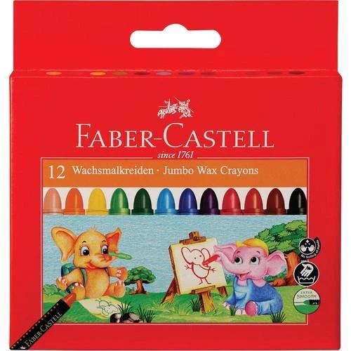 Faber-Castell Süper Yıkanabilir Mum Boya 12 Renk ürün görseli
