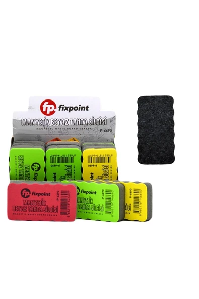 FixPoint Mıknatıslı Eva Tahta Silgisi P-6690 3 Adet ürün görseli 1