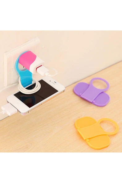 NACTUMU Telefon ve Tablet Tutucu, Universal Mobil Şarj Priz Askısı Stand