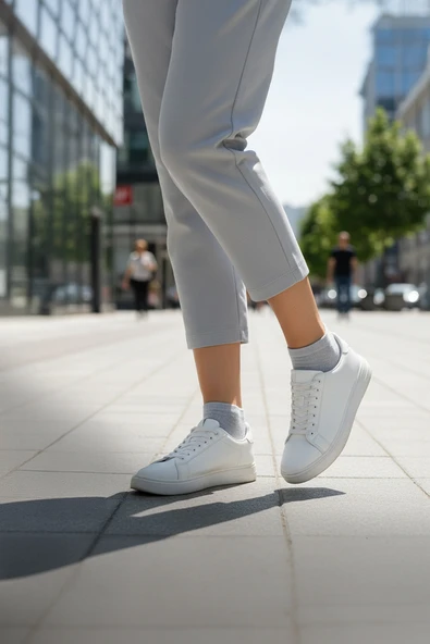 Nisanca %100 Pamuk Birinci Kalite Penye Çorap Seti -Kadın 3'lü Patik Çorap Seti - 5