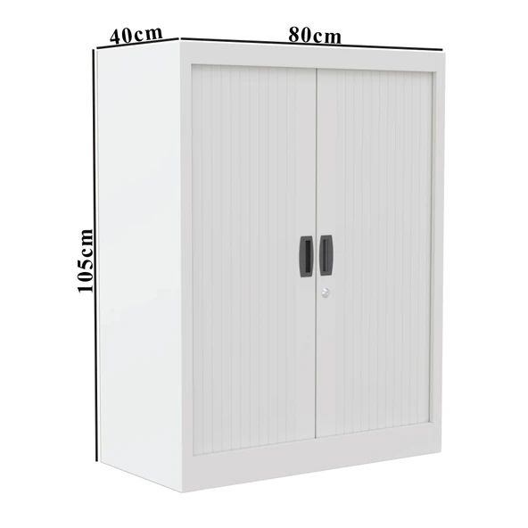 Sürgülü Kapaklı Metal Ayakkabılık – Geniş Raflı Kiler & Arşiv Dolabı - Resim 6