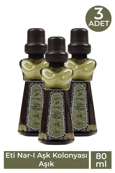 Eti Narı Aşk Aşık Kolonya 80 ml 3 Adet ürün görseli 1