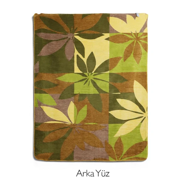 Bigghome Botanik  Çift Kişilik Battaniye 200 x 220 cm - Resim 4