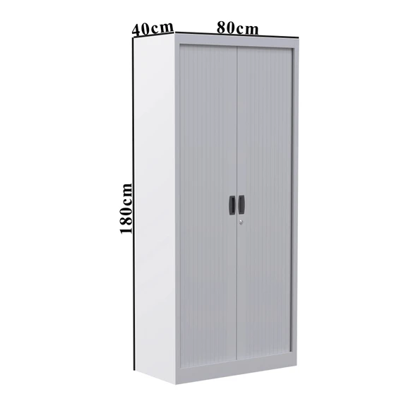 Sürgülü Kapaklı Metal Ayakkabılık – Geniş Raflı Kiler & Arşiv Dolabı - Resim 6