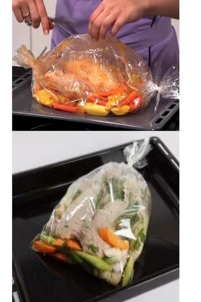 8 Adet Yanmaz Yapışmaz Fırın Torbası ürün görseli 1