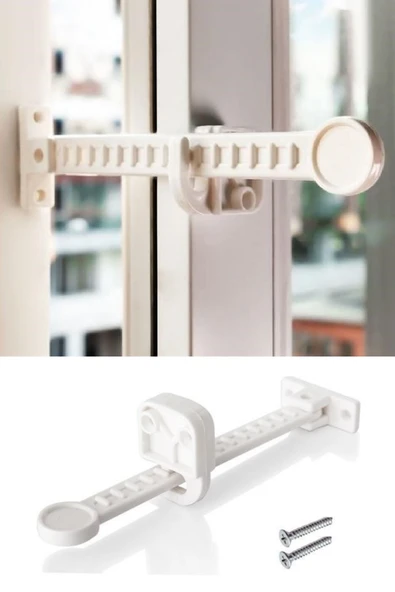 NACTUMU Bebek, Çocuk ve Evcil Hayvanlar İçin Ayarlanabilir Güvenlik Pencere Havalandırma Kilidi ürün görseli