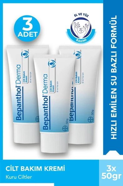 Bepanthol Derma Cilt Bakım Kremi 50 gr 3 Adet ürün görseli