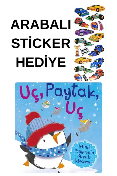 ARABALI STİCKER HEDİYELİ - OKUL ÖNCESİ RESİMLİ KİTAPLAR MASAL - UÇ PAYTAK UÇ ürün görseli