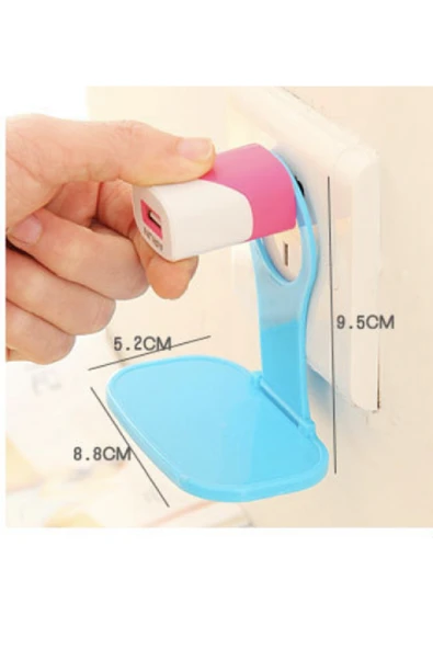 NACTUMU Telefon ve Tablet Tutucu, Universal Mobil Şarj Priz Askısı Stand - 5