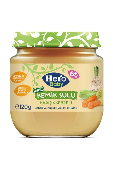 Hero Baby Kemik Sulu Karışık Sebze 120gr - Resim 4