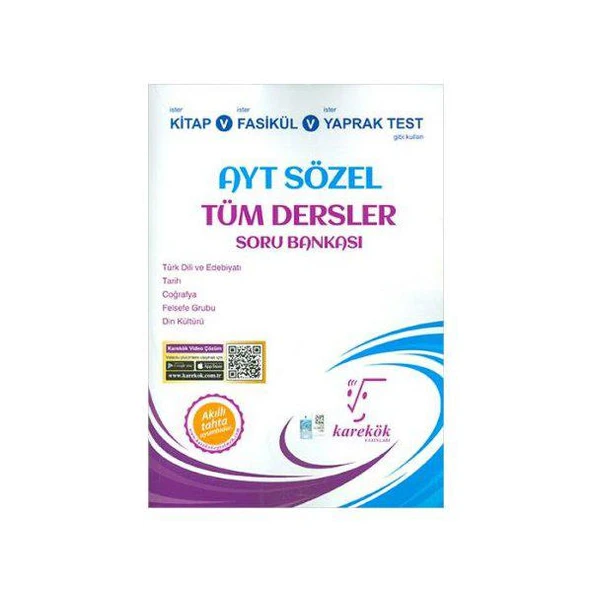 AYT Sözel Tüm Dersler Soru Bankası ürün görseli
