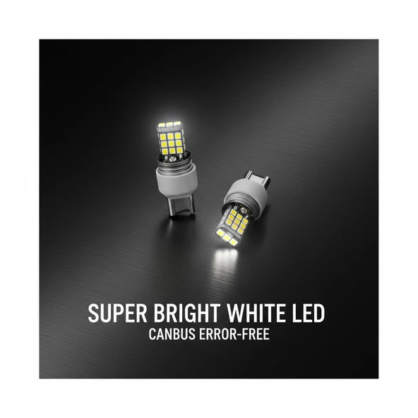 Stop Lambası Çift Duylu canbus(Arıza Engelleyici) 21SMD-T20 12V Premium Kalite ürün görseli