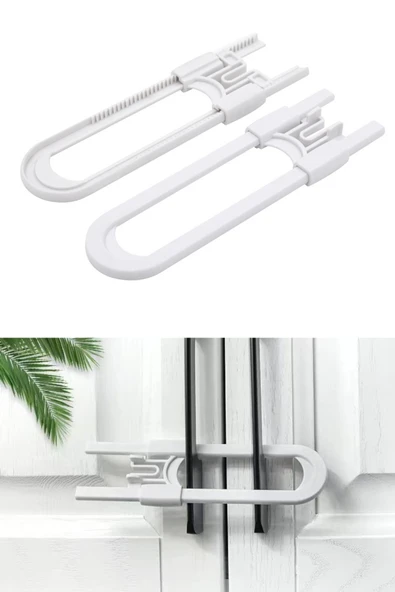 NACTUMU Bebek ve Çocuk Çekmece Koruma, Raylı Dolap Emniyet Kilidi Güvenlik Sistemi ürün görseli