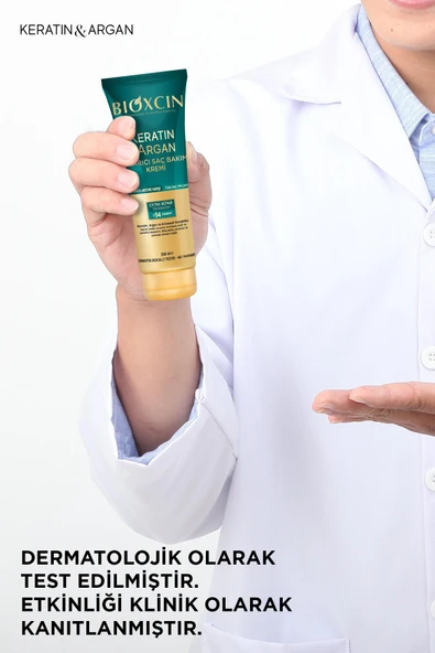 Bioxcin Keratin Argan Onarıcı Saç Bakım Kremi 250 ml Yıpranmış Ve Hasar Görmüş Saçlar - Resim 4