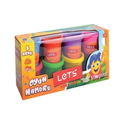 Lets 8 Renk Oyun Hamuru L8358 600Gr ürün görseli