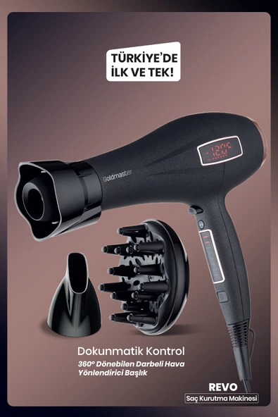 GOLDMASTER REVO GM-7194 SAÇ KURUTMA MAKİNESİ - 3