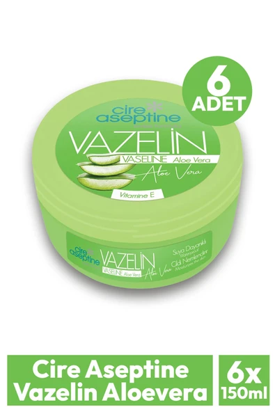 Cire Aseptine Vazelin Aloevera 150 ml 6 Adet ürün görseli 1