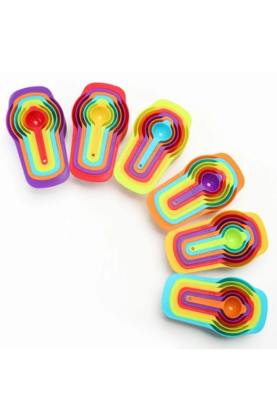 NACTUMU 5'li Pratik Ölçü Kaşığı Seti, Şeker, Baharat ve Sıvı Ölçer Aparat - Resim 4