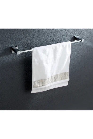 NACTUMU Kendiliğinden Yapışkanlı Siyah Çubuk Havluluk, Pratik ve Şık Tasarım - 2
