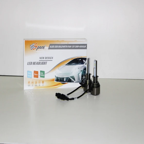 Space Led Far Ampulü Küçük Kasa Beyaz H1/36W/4800LM/12 / LAAM900 ürün görseli 1