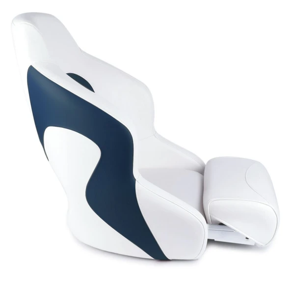 Mavi Beyaz Desenli Tekne Kaptan Koltuğu - 2