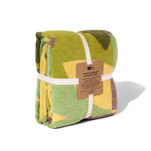 Bigghome Botanik  Çift Kişilik Battaniye 200 x 220 cm - Resim 2