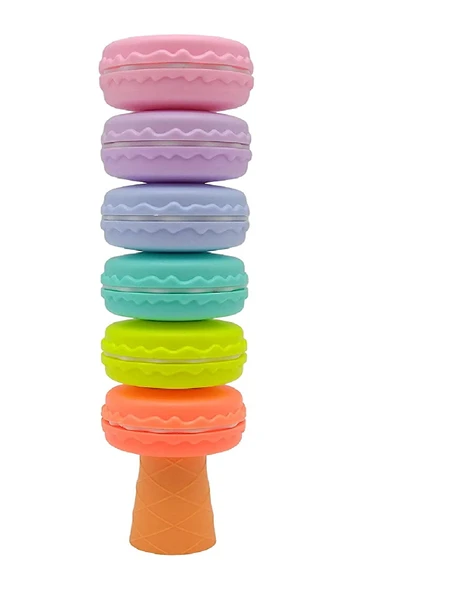 6 Renkli Makaron Fosforlu Kalem - High Lihgter - Resim 2