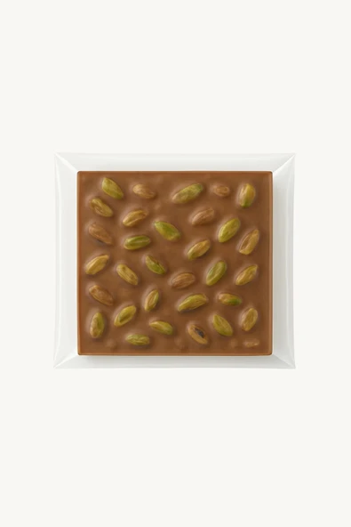 Sütlü Çikolatalı Antep Fıstıklı Tablet (50 G)