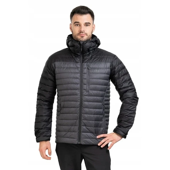 RAB MİCROLİGHT ALPİNE KAZ TÜYÜ CEKET SİYAH/GRİ RENK