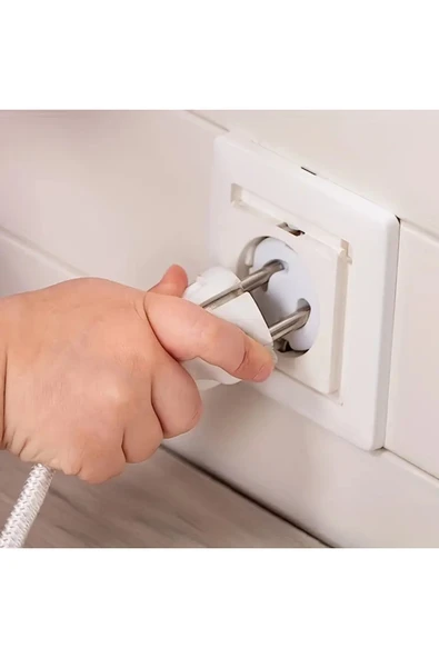 NACTUMU Bebek ve Çocuk Güvenliği İçin Priz Koruma Kapağı, 6 Adet Priz Kapatıcı ve Muhafazası - 5