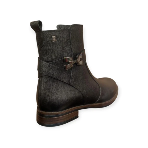 VENÜS 2552703K DÜZ TOPUK İNCE TABAN DERİ KADIN BOT - Resim 5