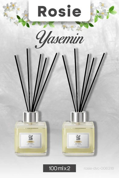 2 Adet Yasemin Rosie Çubuklu Oda Kokusu 100 ml ürün görseli