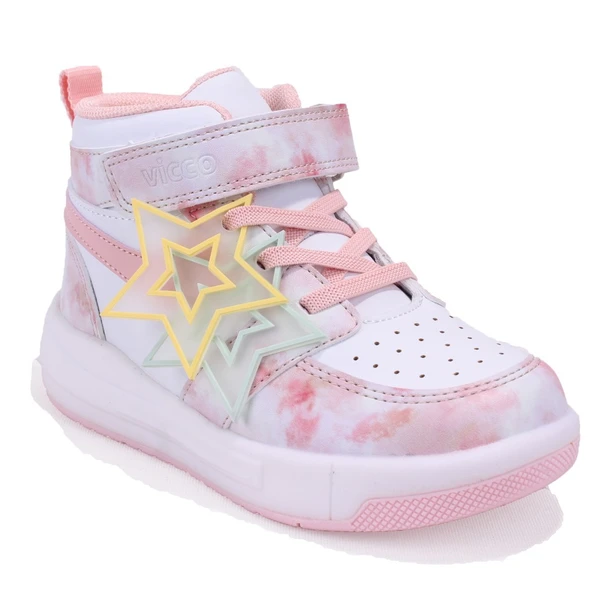 Vicco Yenni 946P25K416 Pudra Ortopedik Günlük Işıklı  Kız Çocuk Spor Bot